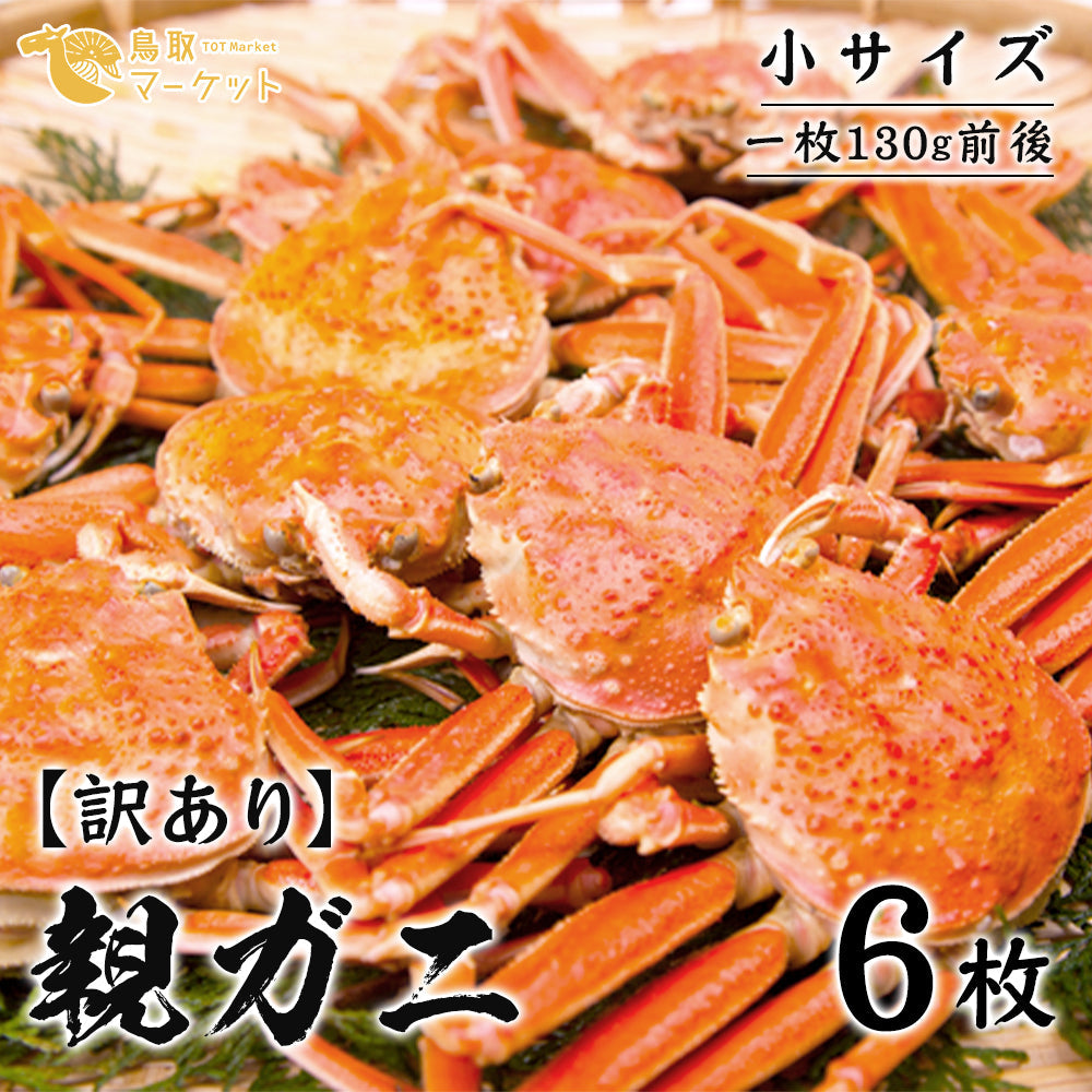 11月早割価格《小サイズ》【訳あり】鳥取県産親ガニ （セコガニ）6枚