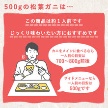 画像をギャラリービューアに読み込む, 【鳥取/鳥取港】<梅> 極撰松葉ガニ 最高級品 500g級 ブランドタグ付 早割価格の注文締切11月26日まで