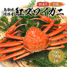 画像をギャラリービューアに読み込む, 【鳥取/境港】<訳あり> ボイル紅ズワイガニ B級 700~790g