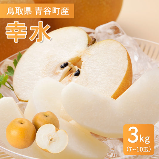 【鳥取県青谷町産】幸水  秀品 3kg(6〜10個) ひかり農園 8月7日注文締切