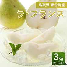 画像をギャラリービューアに読み込む, 【鳥取県青谷町産】ラ・フランス 秀品 3kg(8～12個) ひかり農園 11月上旬頃順次発送開始予定

