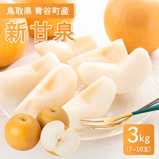 【鳥取県青谷町産】新甘泉 秀品 3kg(6～10玉) ひかり農園 8月下旬頃順次発送開始予定
