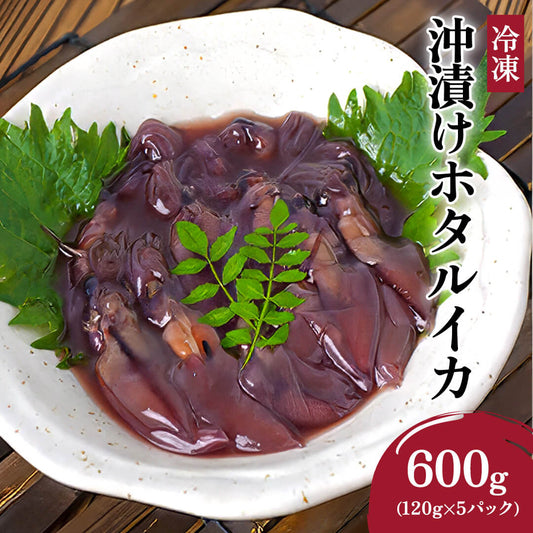 【山陰沖産】沖漬けホタルイカ（冷凍） 120g×5パック