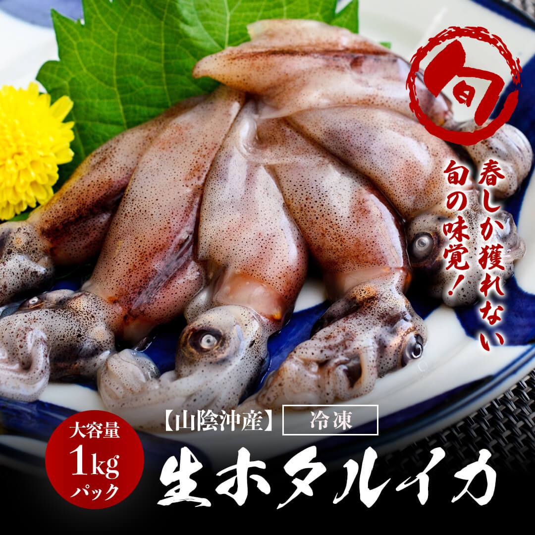 山陰沖産】生ホタルイカ 新物（冷凍） 中容量 500gパック – さんチョク