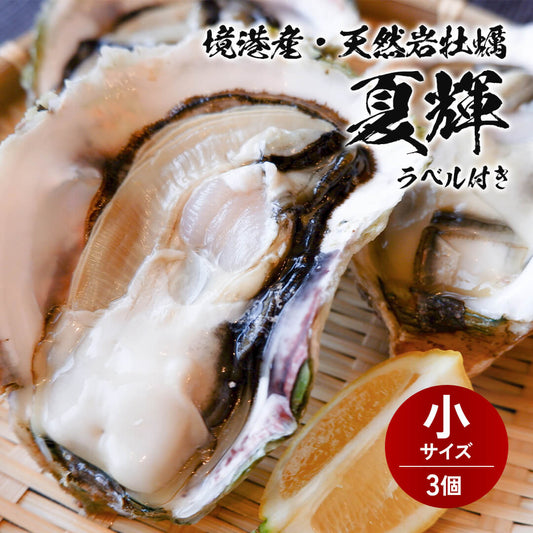 【境港産】天然岩牡蠣 夏輝(ラベル付) 小サイズ（1個/300～390g級）